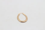 9ct Gold Prgressive profile Oval Shaped Hoops GE038