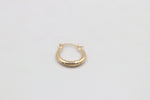 9ct Gold Flat Oval Hoops GE036