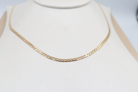 9ct Gold Curb Link Chain 60cm GC001
