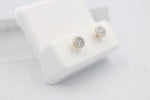 10ct Gold Diamond Cluster Earrings 0.25ct