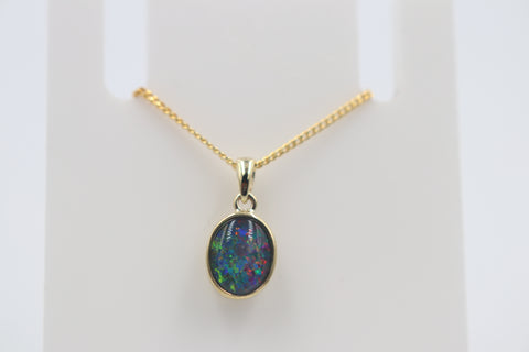 9ct Gold Setting with Australian Opal