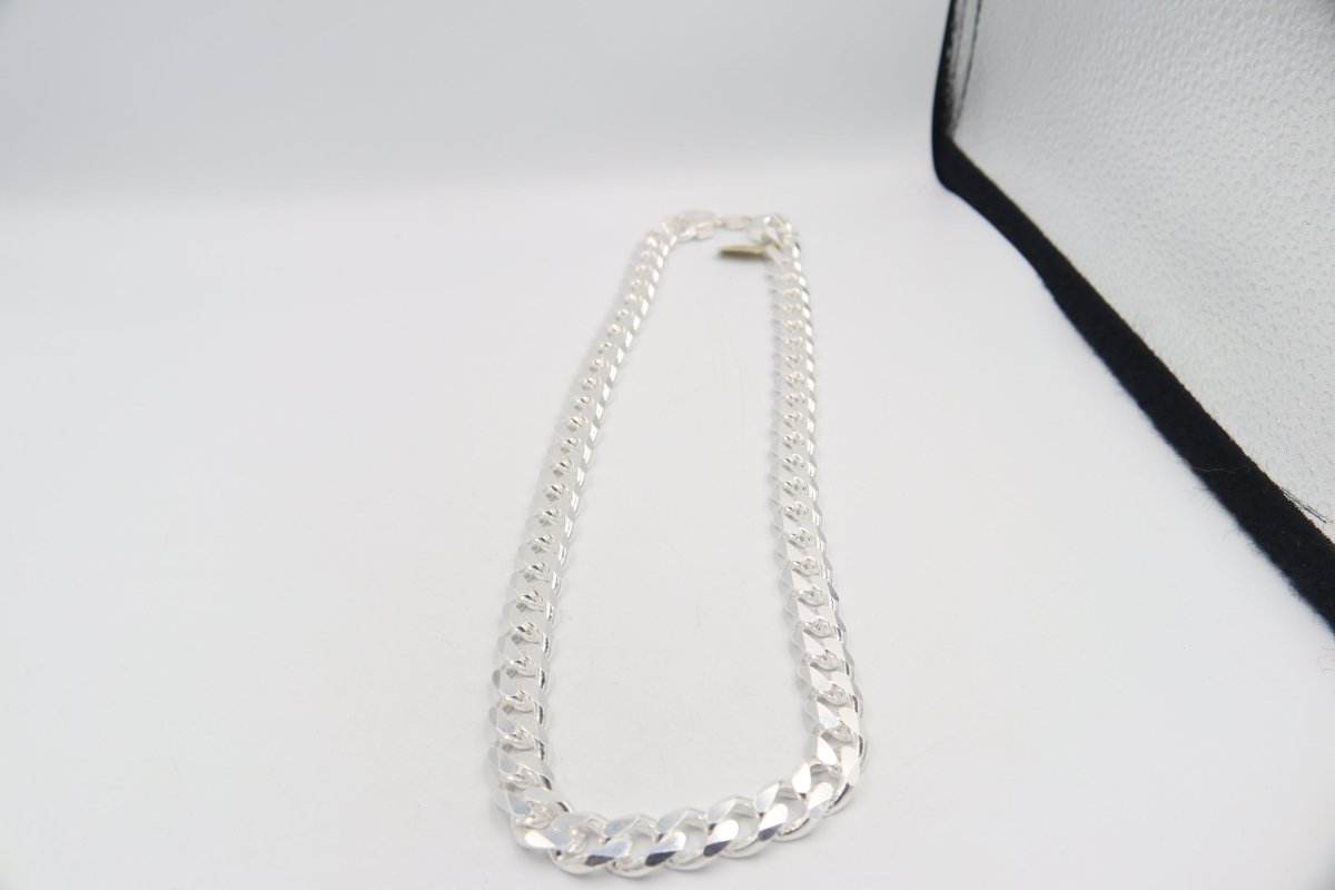 Stg Silver Heavy Curb Link Chain IR2