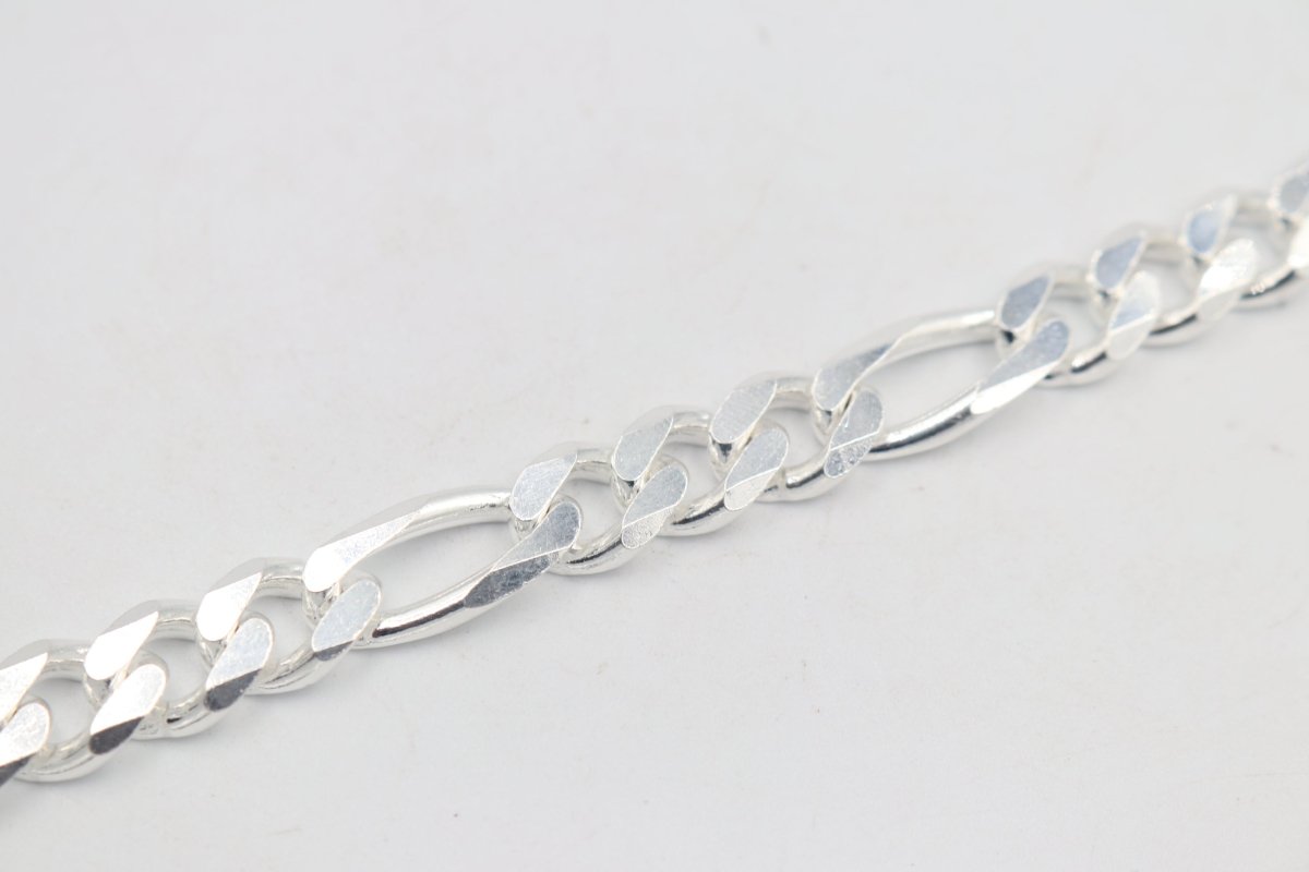 Stg Silver 3:1 Figaro Link Chain IR16