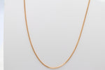 9ct Gold Solid Curb Link Chain 40cms