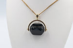 9ct Gold Spinner with Onyx