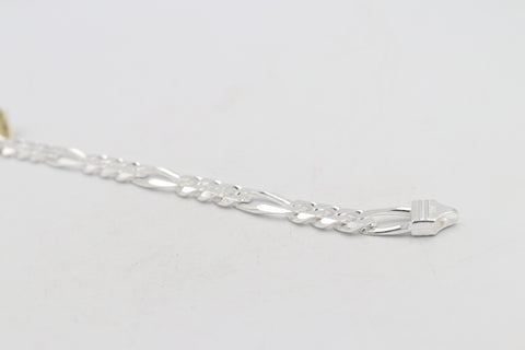 Sterling Silver 3:1 Figaro Bracelet IRA08