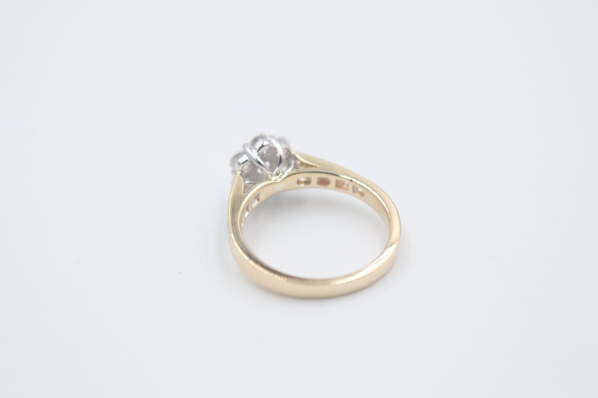 9ct Solid Gold Diamond Cluster 1 carat TDW SYR1826