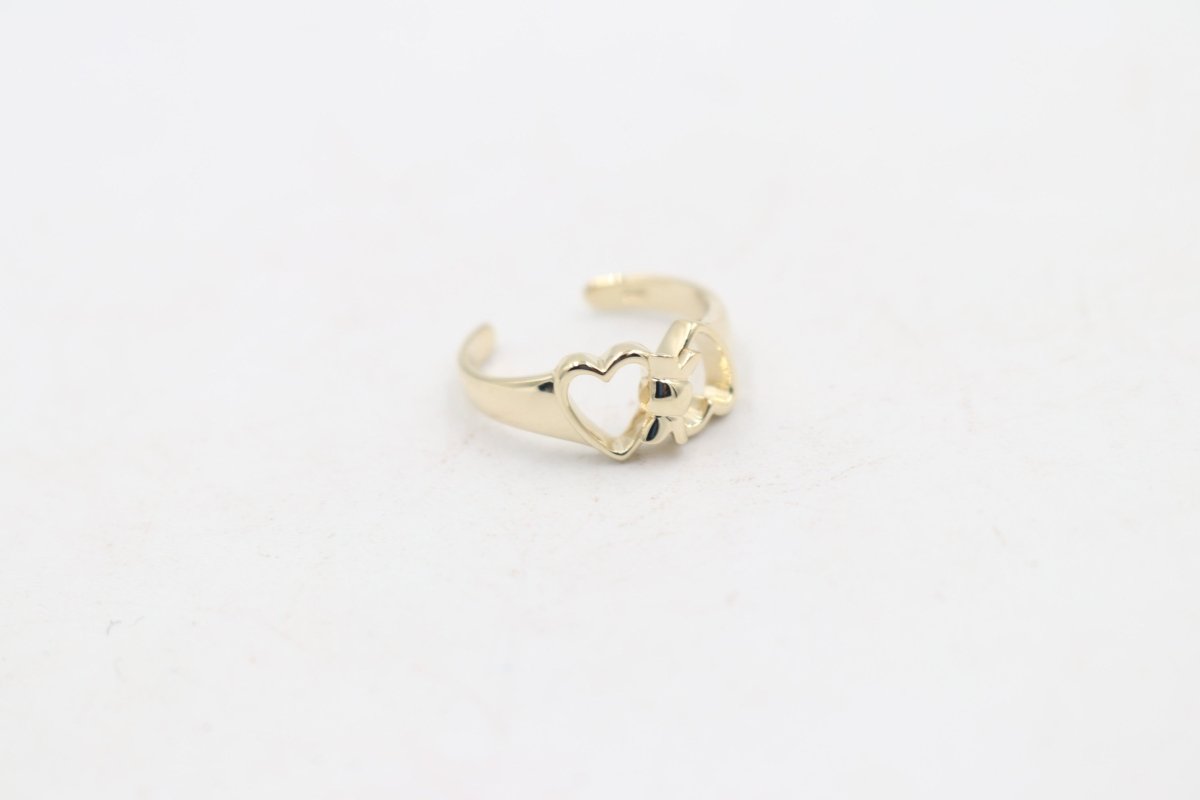 9ct Gold Ladies Gold Toe Ring CYT181
