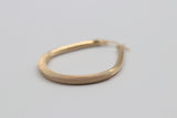 9ct Gold Pattern centre Hoops 30mmGE002