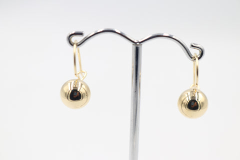 9ct Gold Euroball Earrings 9.5mm 5ER0125