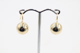9ct Gold Euroball Earrings 12.5mm 5ER0123