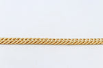 Gold Plated Curb link Bracelet 23cm GP01