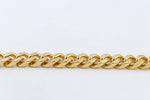 Gold Plated Curb Link Bracelet 23cm GP03