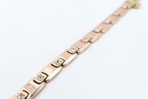 Rose Gold Plated High tech Ceramic Hematite Health Bracelet M02
