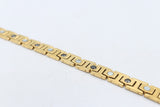 Gold Plated High tech Ceramic Hematite Health Bracelet M03