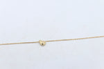 9ct Gold Single Heart Bracelet