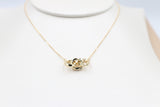 9ct Gold triple circle Pendent with 9ct Gold Chain