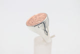 Stg Silver Heavy Mens Ring NZ Coin