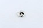 Stg Silver Mens Masonic Ring with Onyx Logo in Stg Silver
