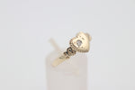 9ct Gold Girls Signet Ring with Diamond
