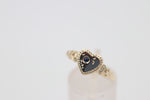 9ct Gold Girls Signet Ring with sapphire