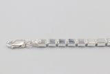 Sterling Silver Cube Link Bracelet