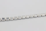 Sterling Silver Cube Link Bracelet