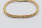 Gold Plated on Stg Silver Magnetic Clasp Bracelet