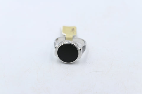 Stg Silver Mens Ring with CZs