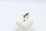 Stg Silver Mens Ring with NZ greenstone 183ALX