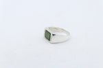 Stg Silver Ring with New Zealand Greenstone 311ALX