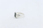 Stg Silver Ring with New Zealand Greenstone 155ALX