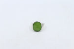 Stg Silver Ring with New Zealand Greenstone 208ALX