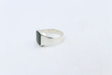 Stg Silver Ring with New Zealand Onyx 76ALX