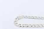 Stg Silver Handmade Curb Link Bracelet