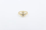 9ct Gold Diamond set Cladder Ring