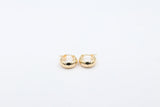 9ct Gold Concave Wide  Earrings GE026
