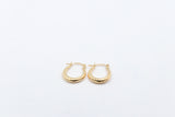 9ct Gold Fancy Oval Hoop Earrings GE019