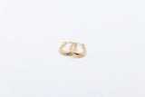 9ct Gold Fancy Oval Hoop Earrings GE019
