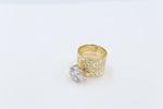 9ct Gold Ladies 2 Piece Set Ring  8.5mm wide bands
