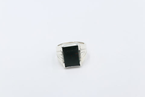 Stg Silver Ring with Bloodstone 489ALXBS