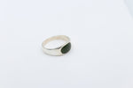 Stg Silver Ring with Greenstone