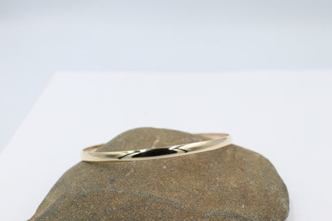 9ct Yellow Gold  Profile Bangle 4.2mm wide