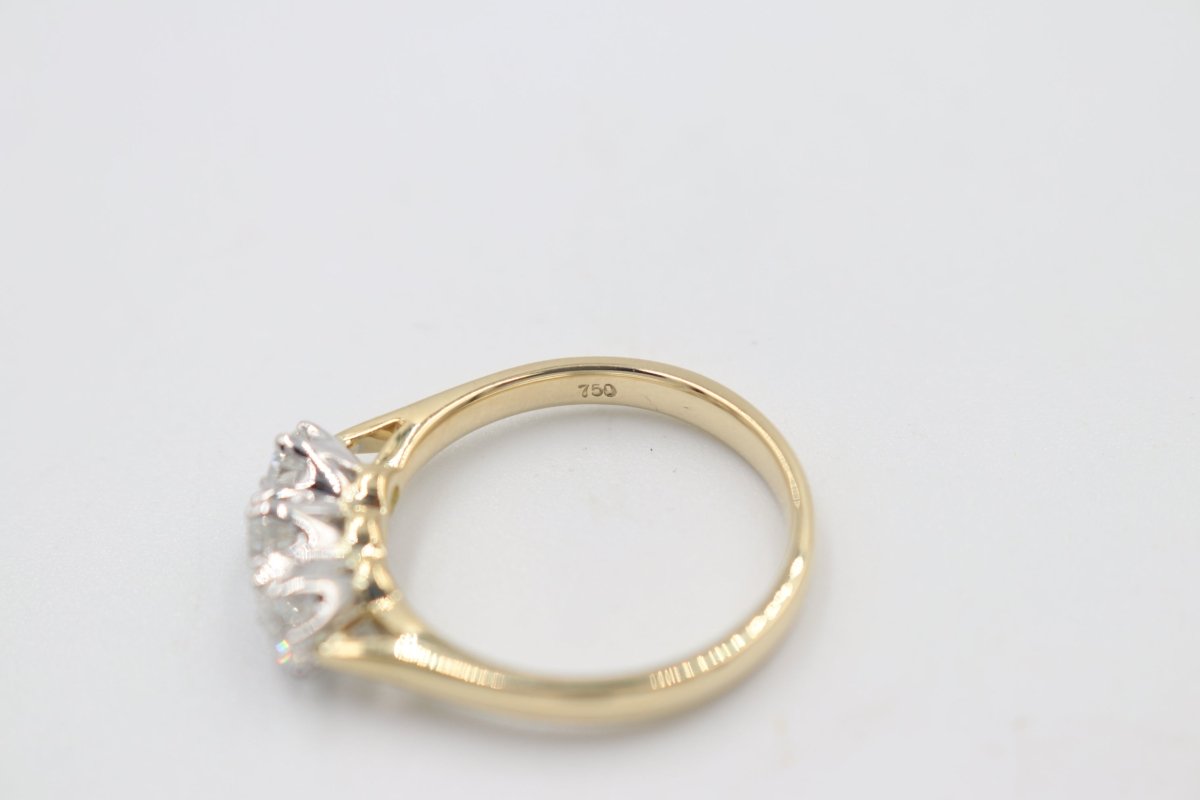 18ct Gold Diamond 3 Stone Ring TDW 1.02 carat