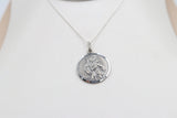 Solid Stg silver Saint Christopher Pendent