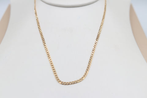 9ct Gold Curb Link Chain 50cm
