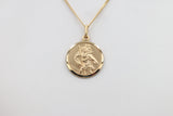 9ct Solid Saint Christopher Pendent