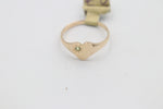9ct Gold Girls Signet Ring with Peridot
