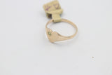 9ct Gold Girls Signet Ring with Peridot