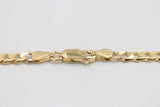 9ct Gold Chain Curb solid Chain 55cm
